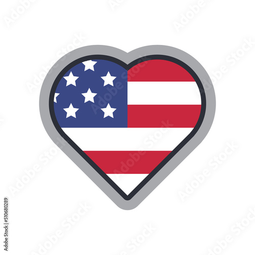 United states heart shape icon. American love patriotic symbol. USA. Free Download United states heart shape icon. American love patriotic symbol. USA. - GFXLoad