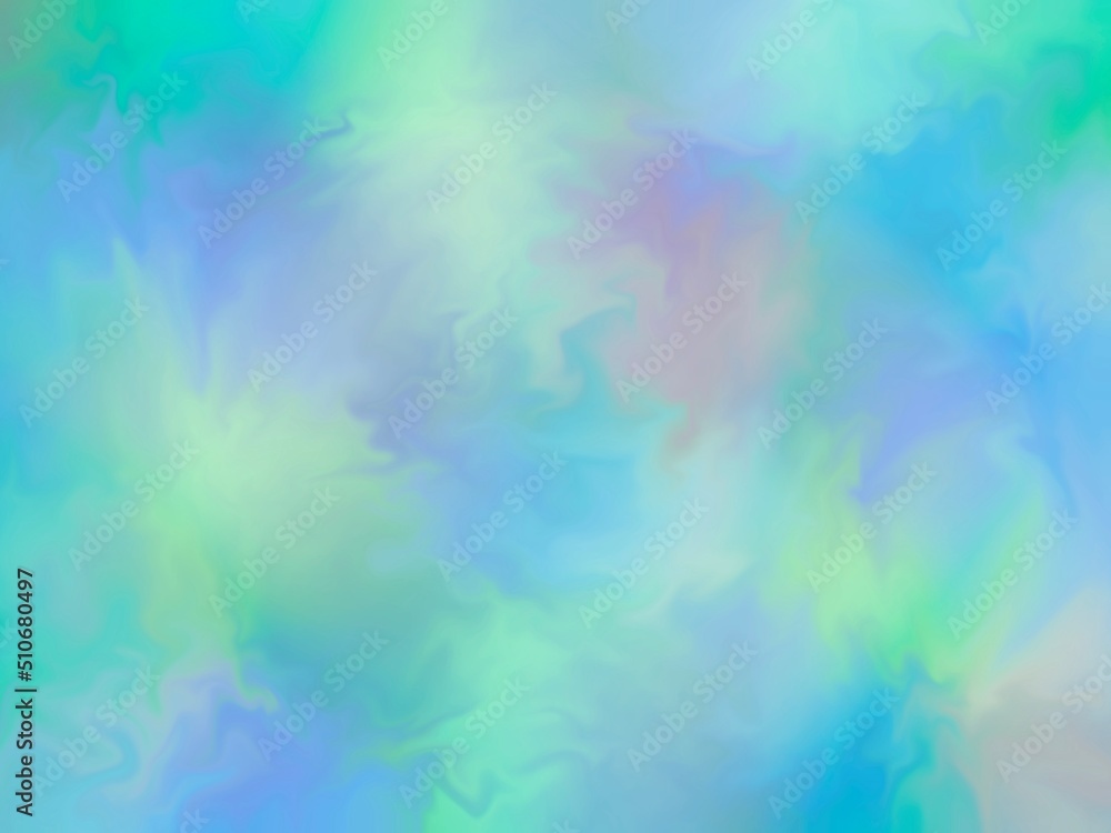 Abstract colored background in blue-green tones.