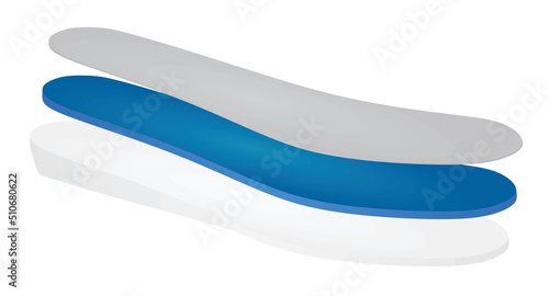 Shoe inserts layers. vector illustration