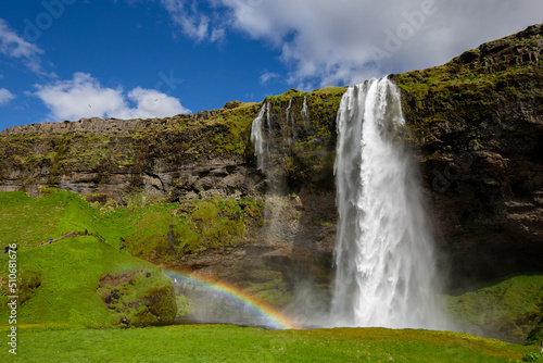 Seljalandsfoss Island Regenbogen Wasserfall Waterfall Iceland Rainbow © Martin Ultsch