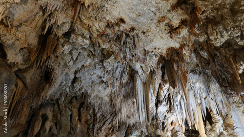 the caves of Borgio Verezzi with its stalactites and stalagmites and its millenary history in the heart of western Liguria in the province of Savona photo