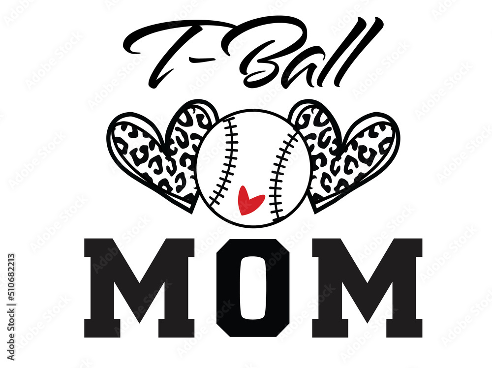 T Ball Mom Svg, Tee Ball mom svg, Baseball mom svg, baseball svg