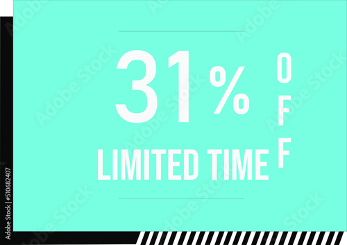 31 percent off with vector off square format