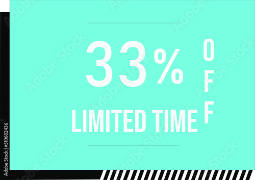 33 percent off with vector off square format