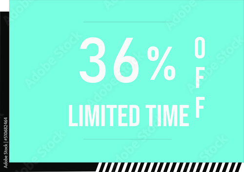 36 percent off with vector off square format
