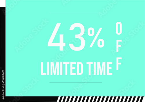 43 percent off with vector off square format