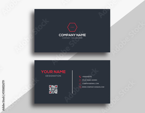 Business card design template, Clean professional business card template, visiting card, business card template.