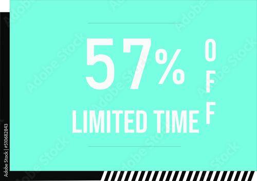 57 percent off with vector off square format