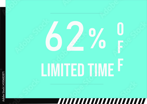 62 percent off with vector off square format
