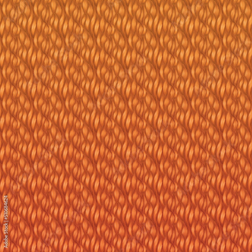 Abstract orange curly hair texture pattern background. 