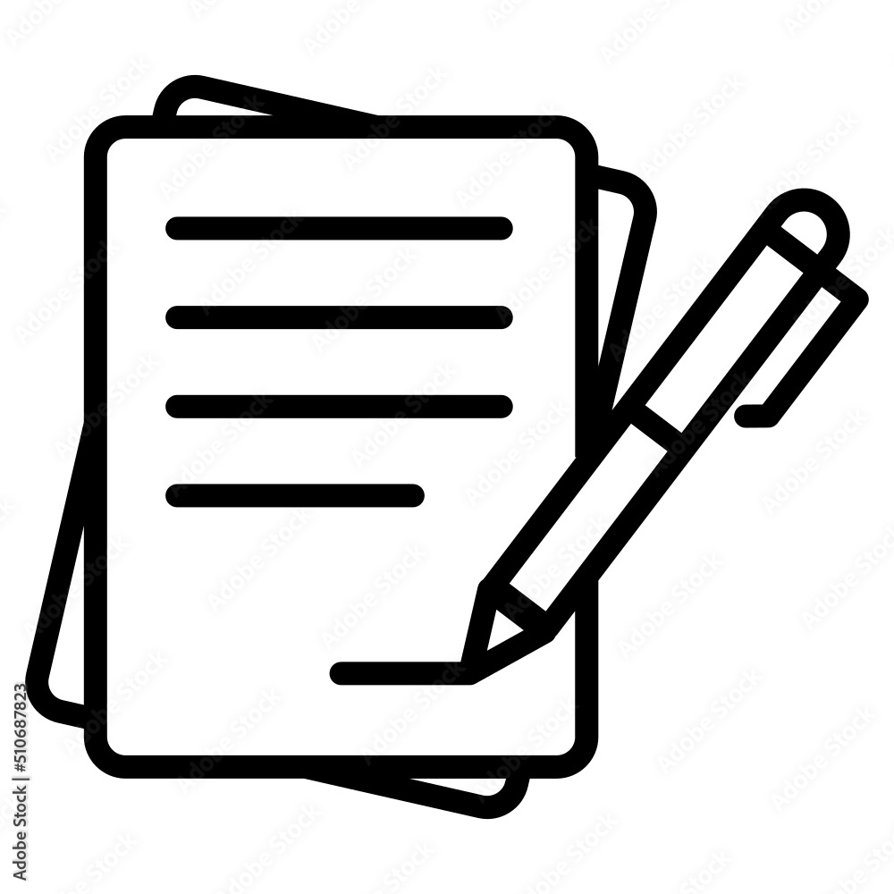 Contract vector icon, business agreement symbol Contract vector icon, business agreement symbol