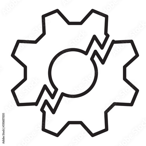 broken gear like disruption icon