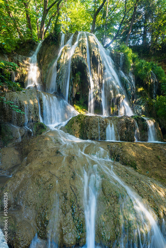 Lucansky vodopad waterfall in Lucky village in Slovakia