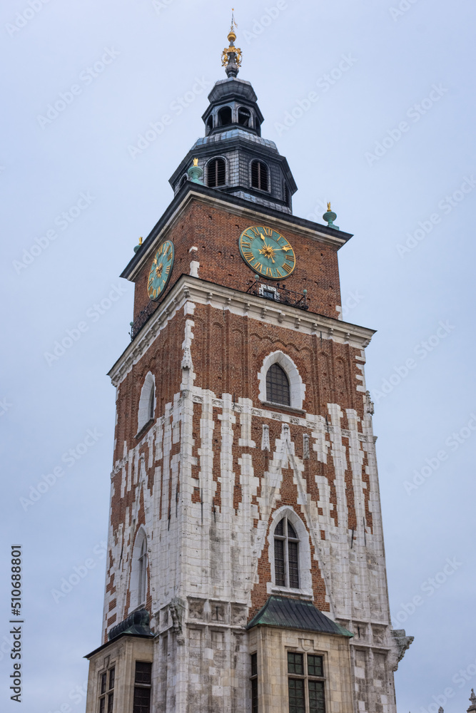 The Town Hall Tower of Krakow, Poland