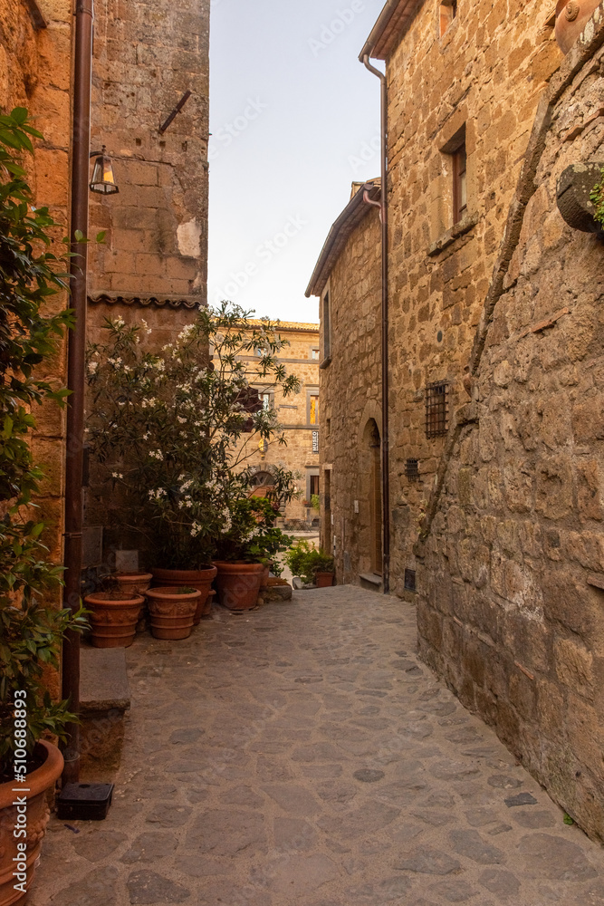 Naklejka premium Beautiful historic center of Civita di Bagnoregio. Lazio Italy