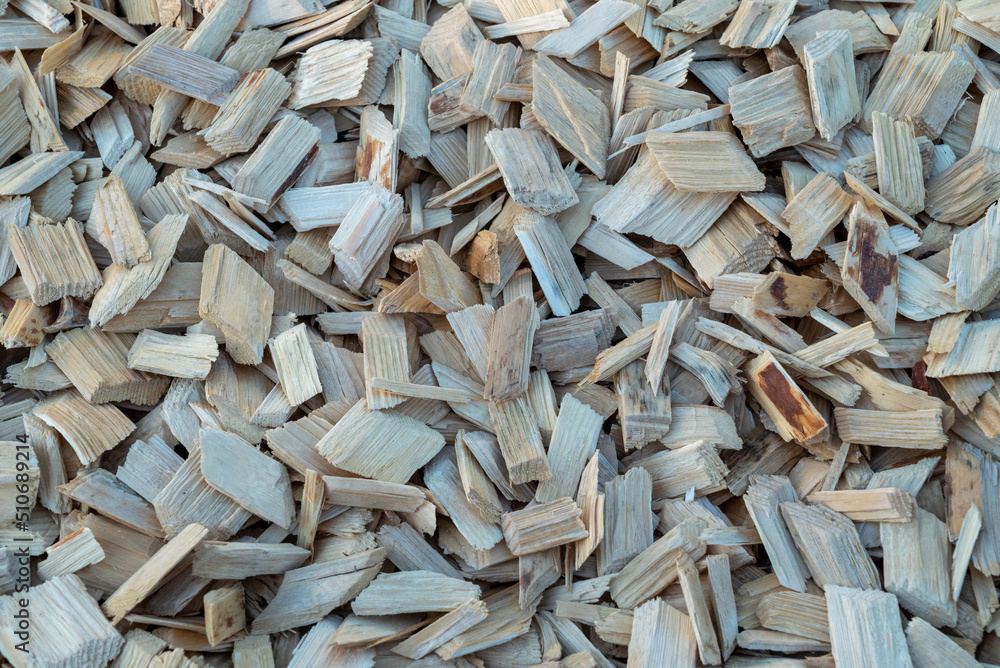 a large amount of fresh colorful wood chips a large amount of fresh colorful wood chips
