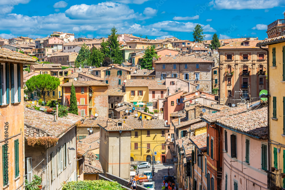 Beautiful cityscape of Perugia, Umbria Italy