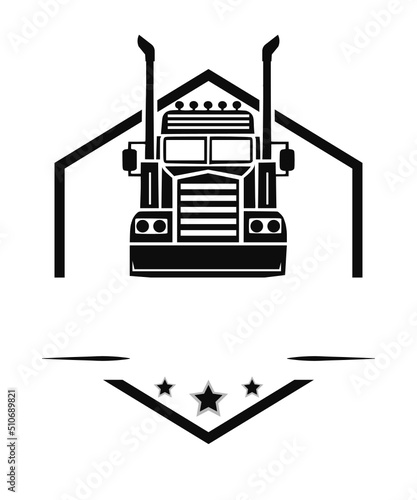Leinwand Poster trucking company logo svg, trucker logo svg, semi truck svg, semi truck BRAND sv