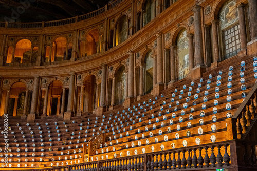 PARMA, ITALY, 13 JUNE 2021 Farnese Wooden Theatre in Pilotta Palace photo