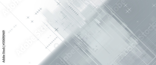 Quantum processing. Deep learning artificial intelligence. Future new technology  for business or science presentation