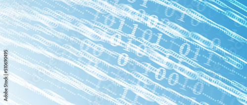 Quantum processing. Deep learning artificial intelligence. Future new technology  for business or science presentation