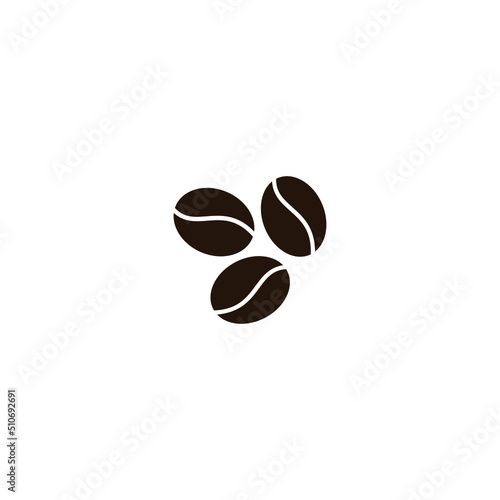 coffee bean vector illustration for icon, symbol or logo. coffee bean logo template 