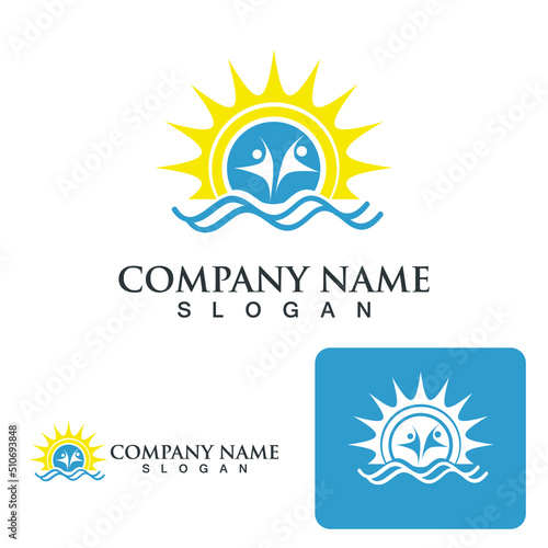 Sea-wave-sunset-theme