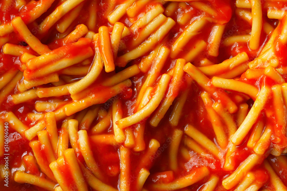 spaghetti noodle in tomato sauce food background spaghetti noodle in tomato sauce food background