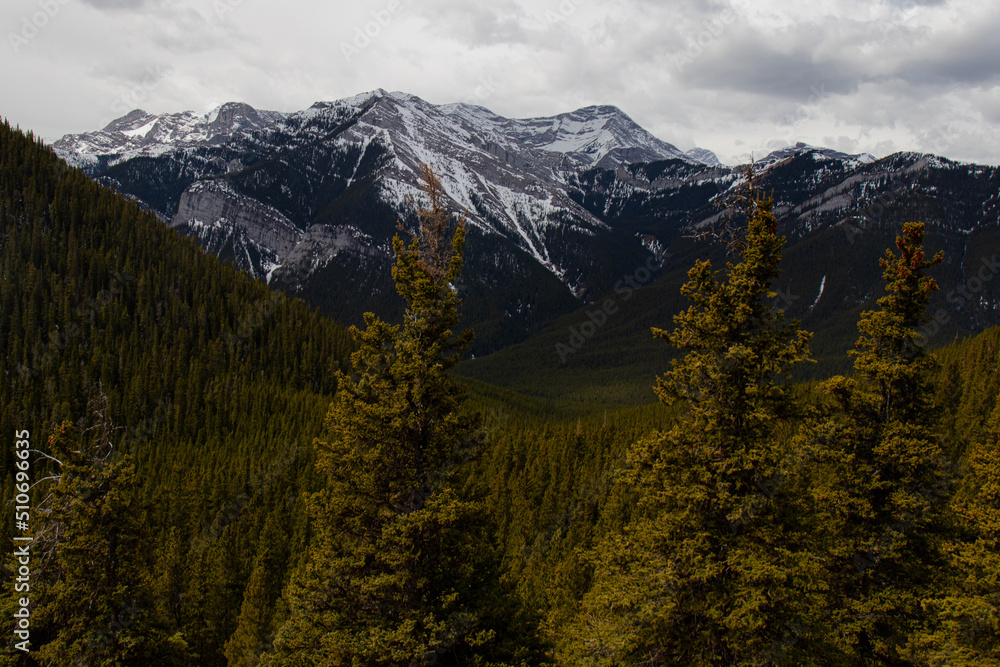 marvellous mountain view from a hike in the Canadian Rocky Mountains marvellous mountain view from a hike in the Canadian Rocky Mountains