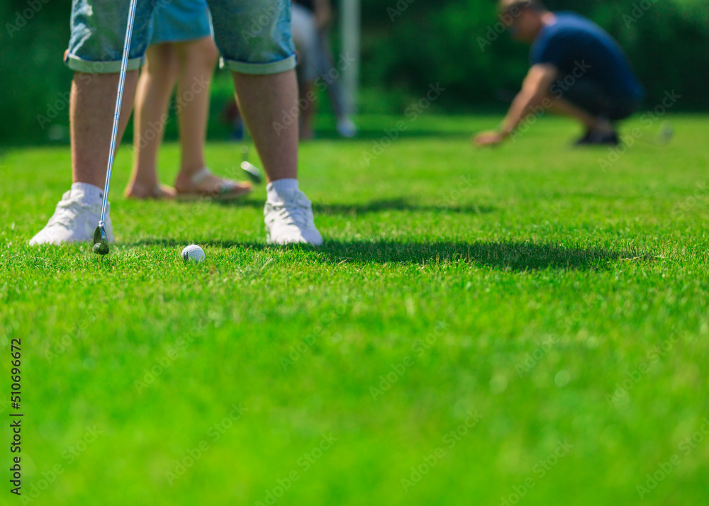 Playing golf. Golf course. Playing golf. Golf course.