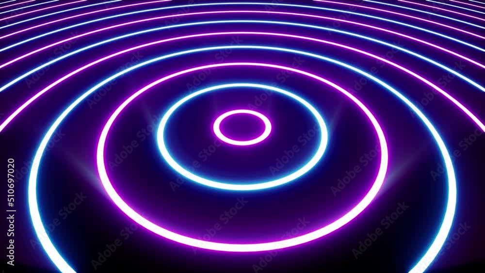 Shining Neon Circle Light Floor Shining Neon Circle Light Floor