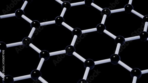 Carbon Graphene Molecular Structure Loop photo