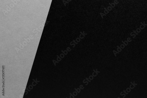 White and black color paper textured background with copy space. Two color background