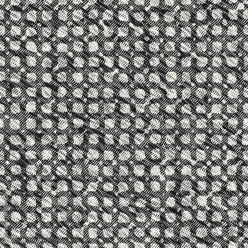Monochrome Moiré Effect Textured Checked Pattern