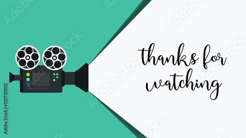 Thanks for watching. YouTube end screen video template 