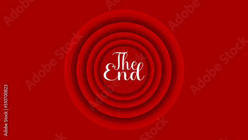 The End. Youtube end screen background design 
