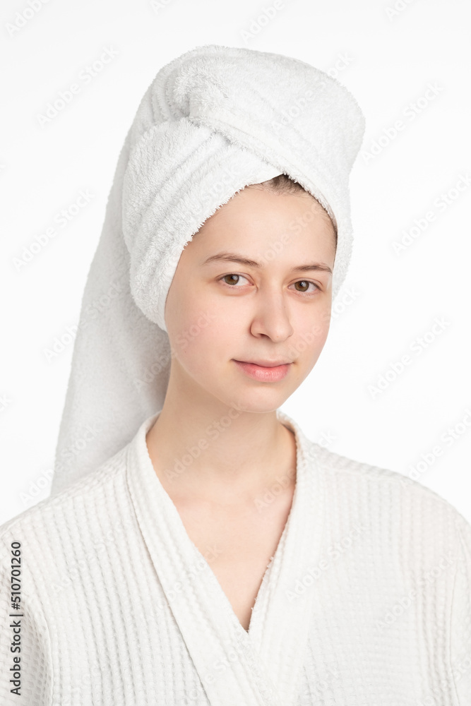 Portrait of beautiful woman. Female skin care. Healthy long natural hair and beauty skin. Moisturizer cream and eye patches. Portrait of beautiful woman. Female skin care. Healthy long natural hair and beauty skin. Moisturizer cream and eye patches.