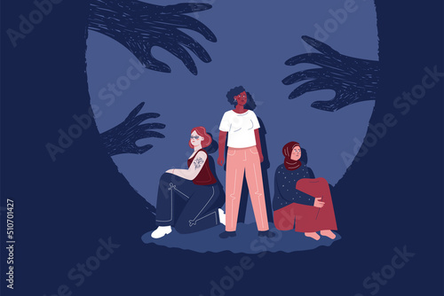 The problem of harassment, abuse, bullying, violence towards women.