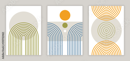 Abstract posters set