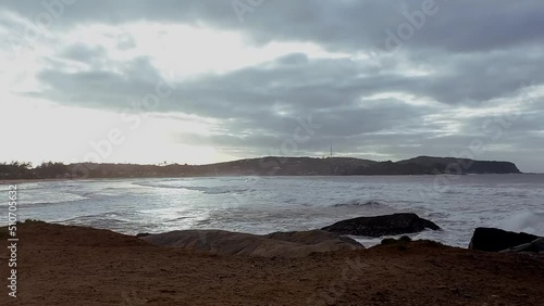 storm on the beach 