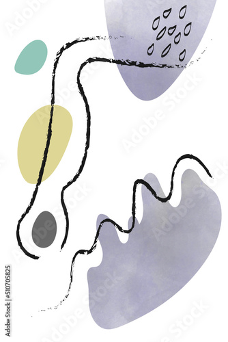 Watercolor boho style. Textural abstraction for the design of covers, booklets. invitations.