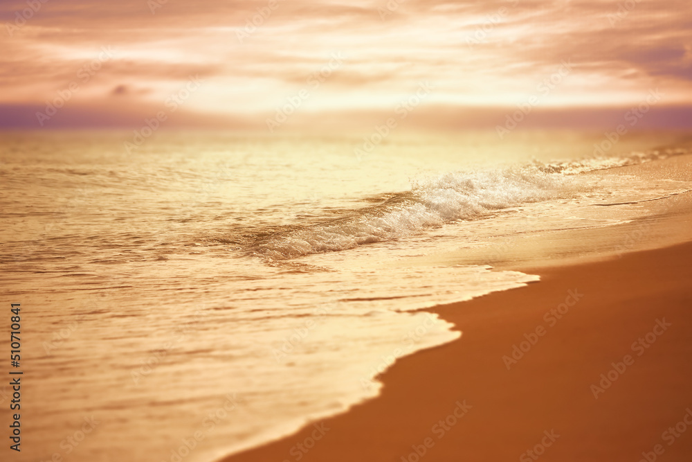 Soft focus and tone of .seascapes.Summer vacation background.