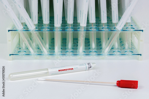 Test PCR pour dépistage de la variole du singe. photo