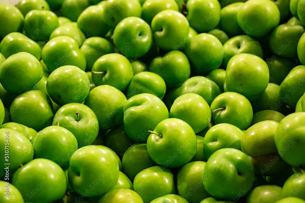 Green apples at the market Green apples at the market