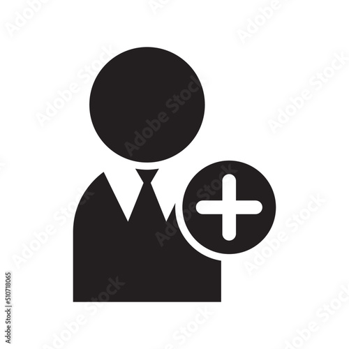 add business man icon or logo isolated sign symbol vector illustration - high quality black style vector icons 