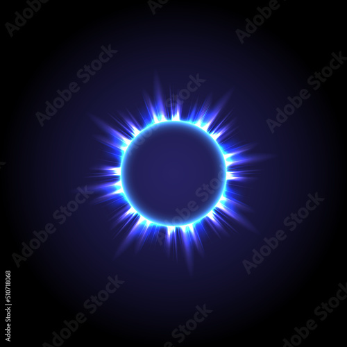 Obraz na plátne Glowing circle