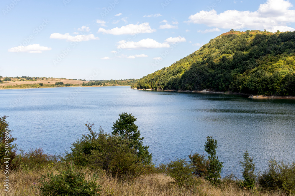 Panoramic view of Krapets Reservoir, Bulgaria