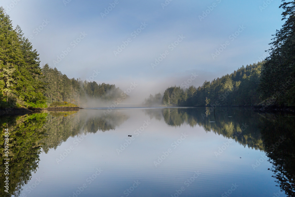 Obraz premium Fog on the lake