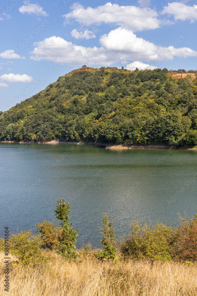 Panoramic view of Krapets Reservoir, Bulgaria