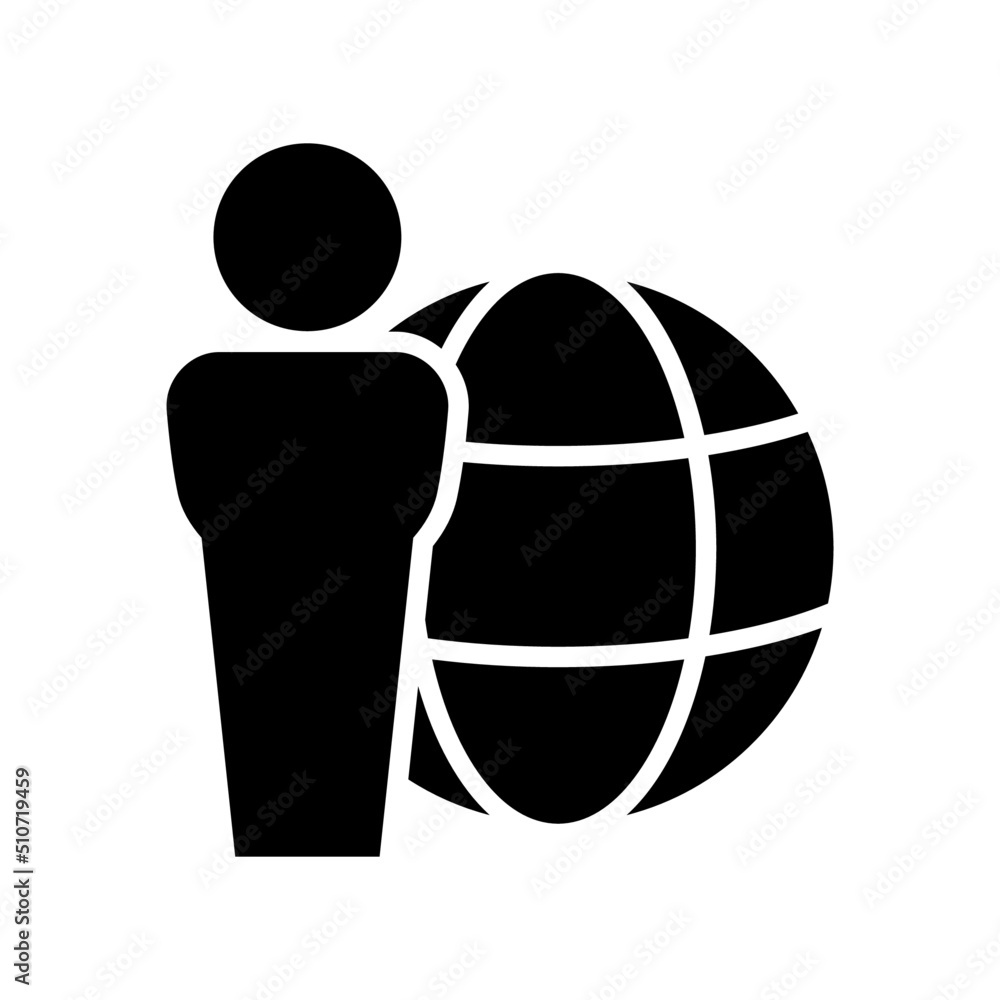 Fototapeta premium International business icon or logo isolated sign symbol vector illustration - high quality black style vector icons
